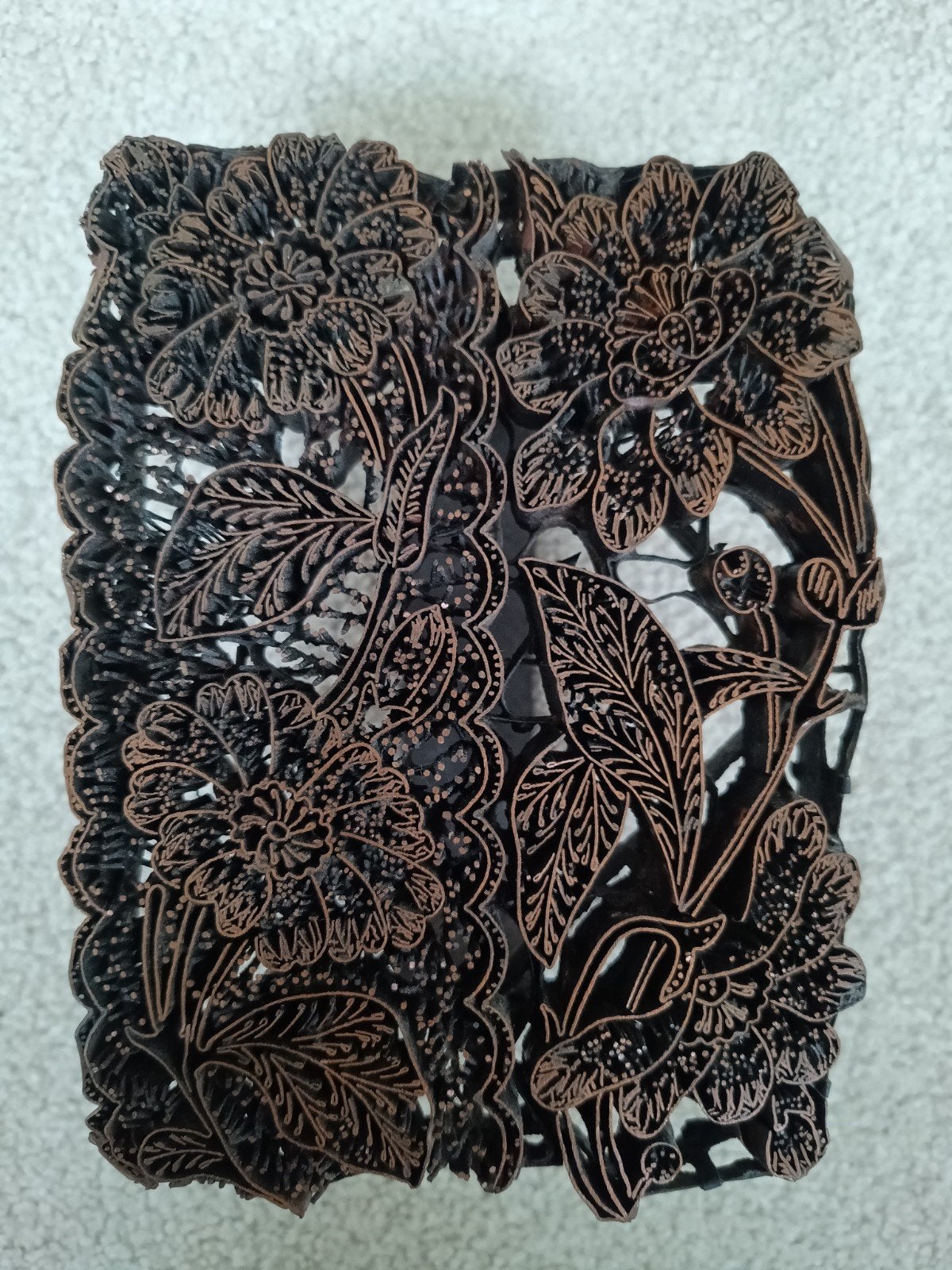 Antieke Batik Stempel (Cap) - Handgemaakt Metaal, Ophalen