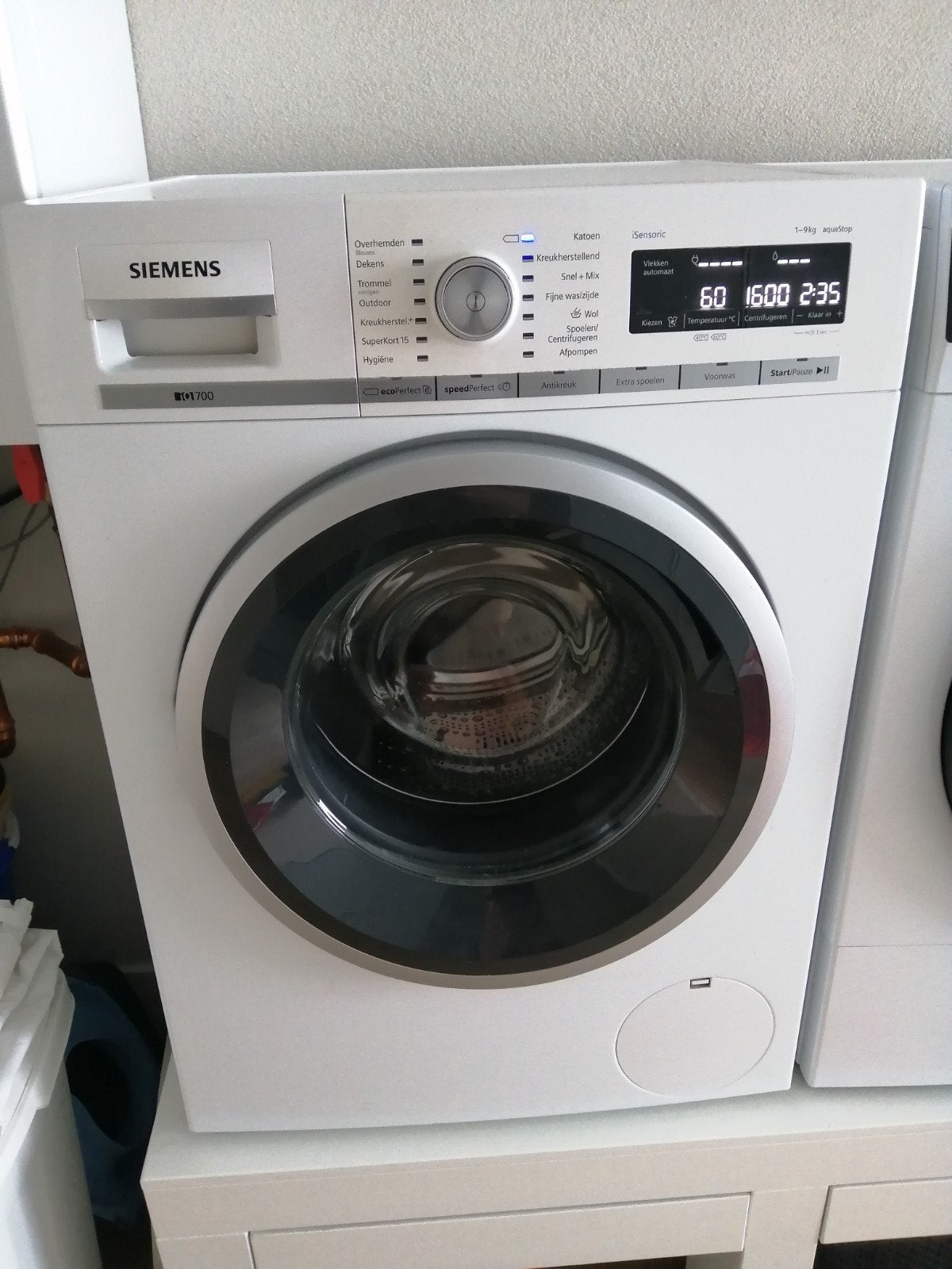 Siemens iQ700 wasmachine., Witgoed en Apparatuur, Ophalen, Gebruikt, 8 tot 10 kg, 1600 toeren of meer