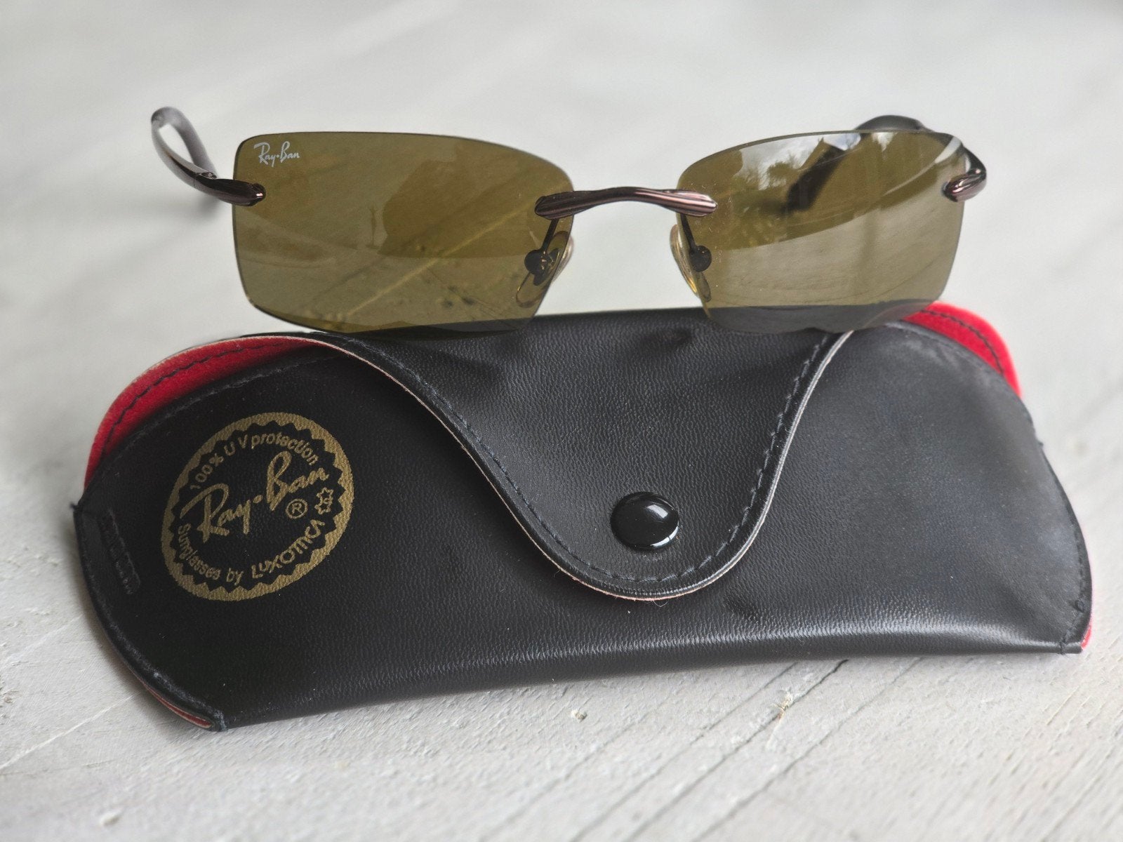 Rayban zonnebril originele ray-ban zonnebril hoes poetsdoek, Ophalen, Gebruikt, Zonnebril, Ray-Ban