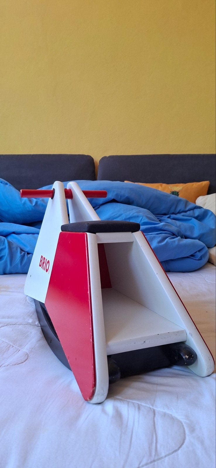 Brio Hobbelpaard - Zweeds Design Speelgoed & Verzamelobject, Ophalen of Verzenden, Gebruikt