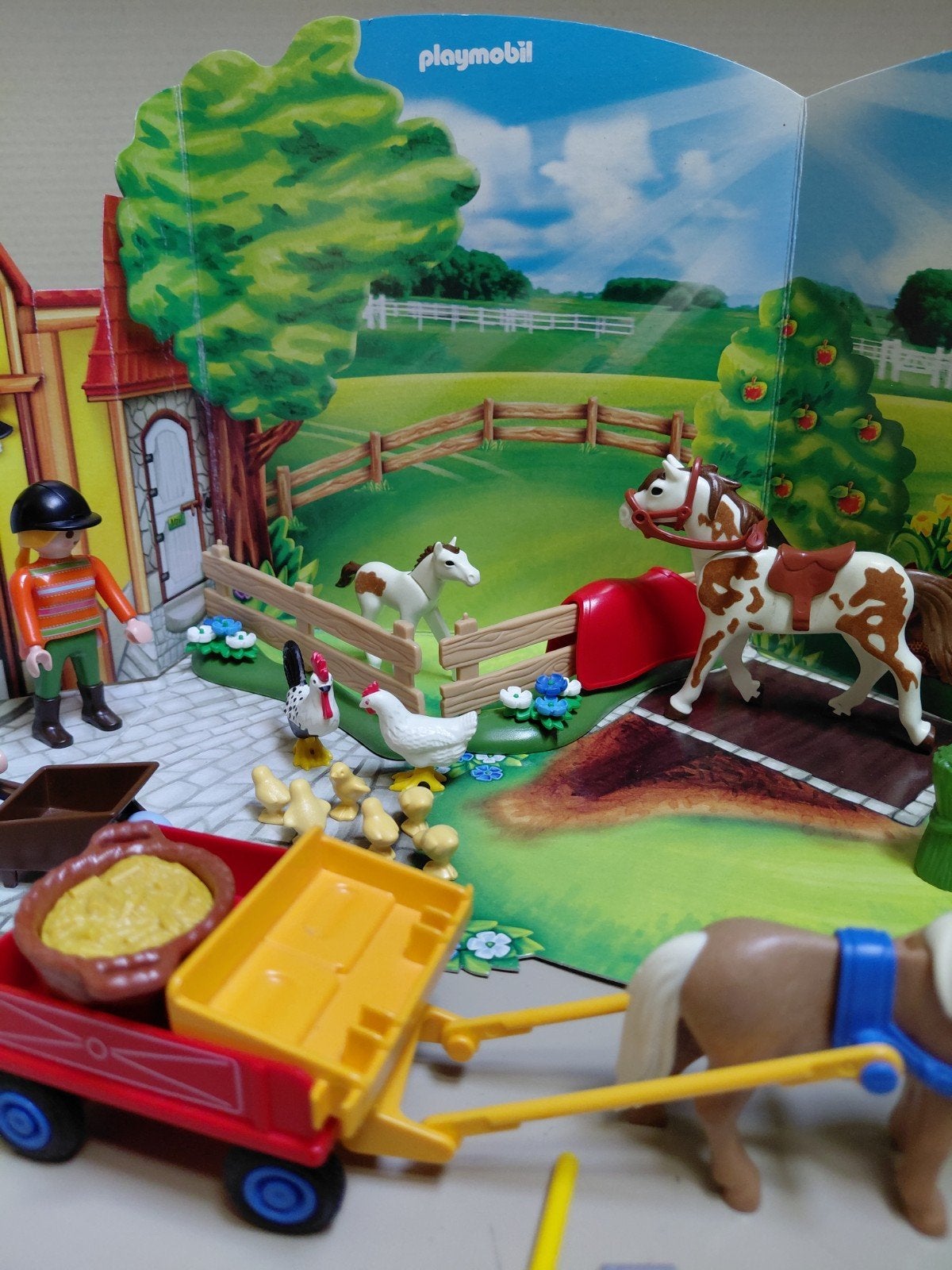 playmobil advendskalender paardenranch, Ophalen of Verzenden, Gebruikt