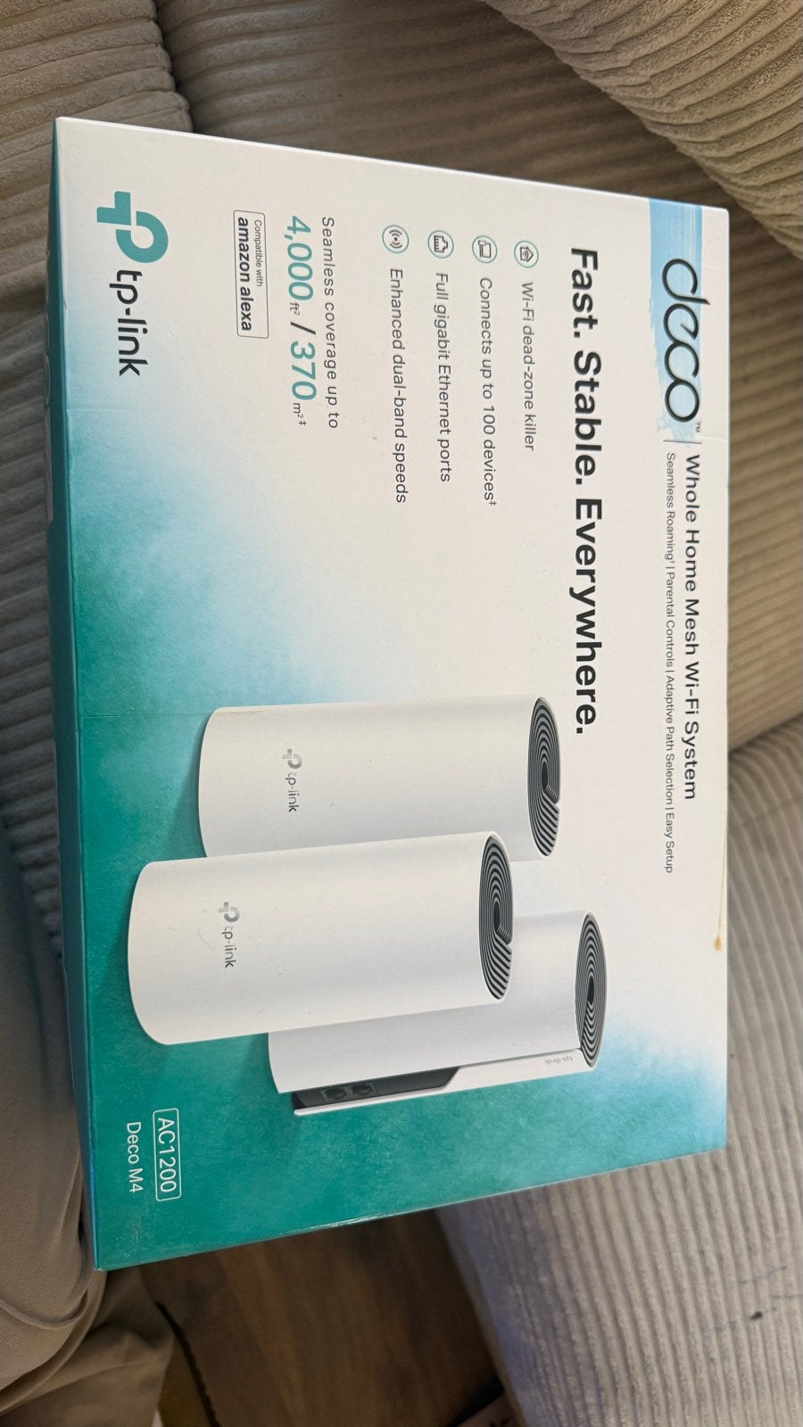 TP-Link Deco M4 AC1200 Whole Home Mesh Wi-Fi Systeem, Ophalen of Verzenden, Nieuw, TP-LINK