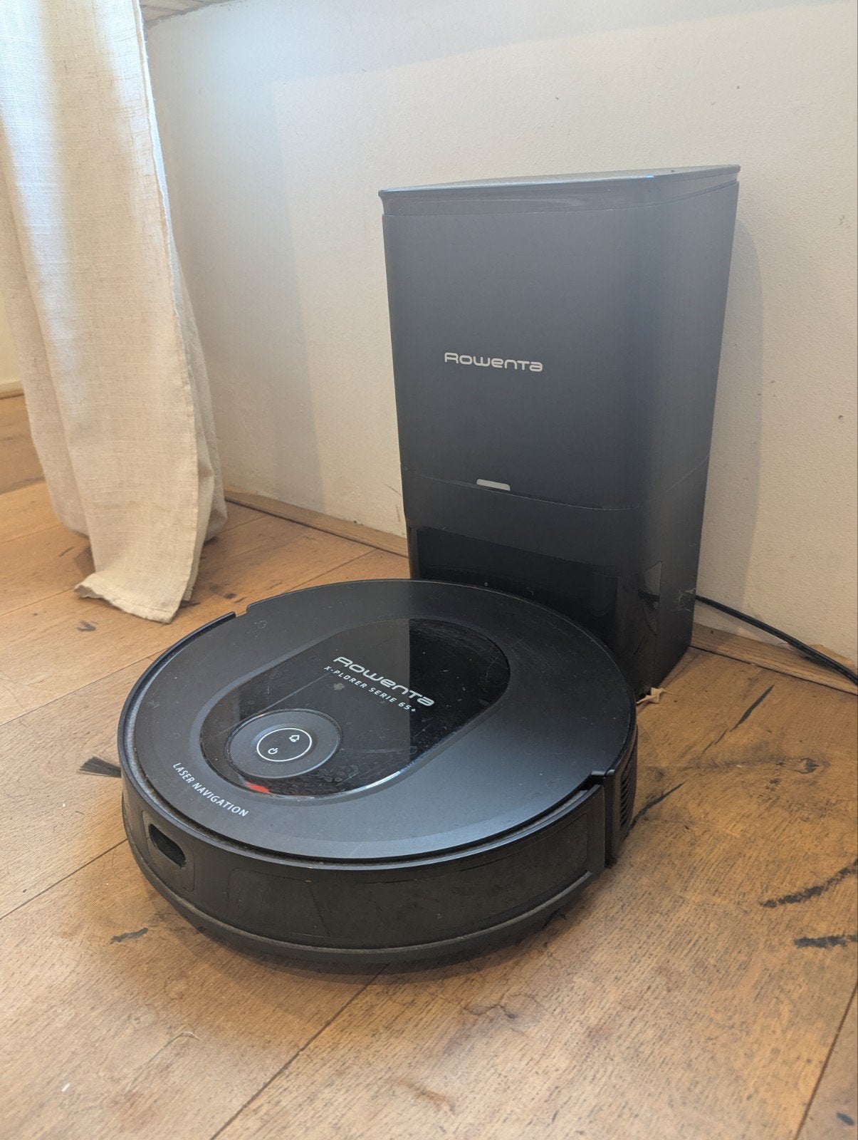 Robotstofzuiger Rowenta Xplorer Serie 65+ met dweilfunctie, Zo goed als nieuw, Robotstofzuiger, Stille werking, Ophalen
