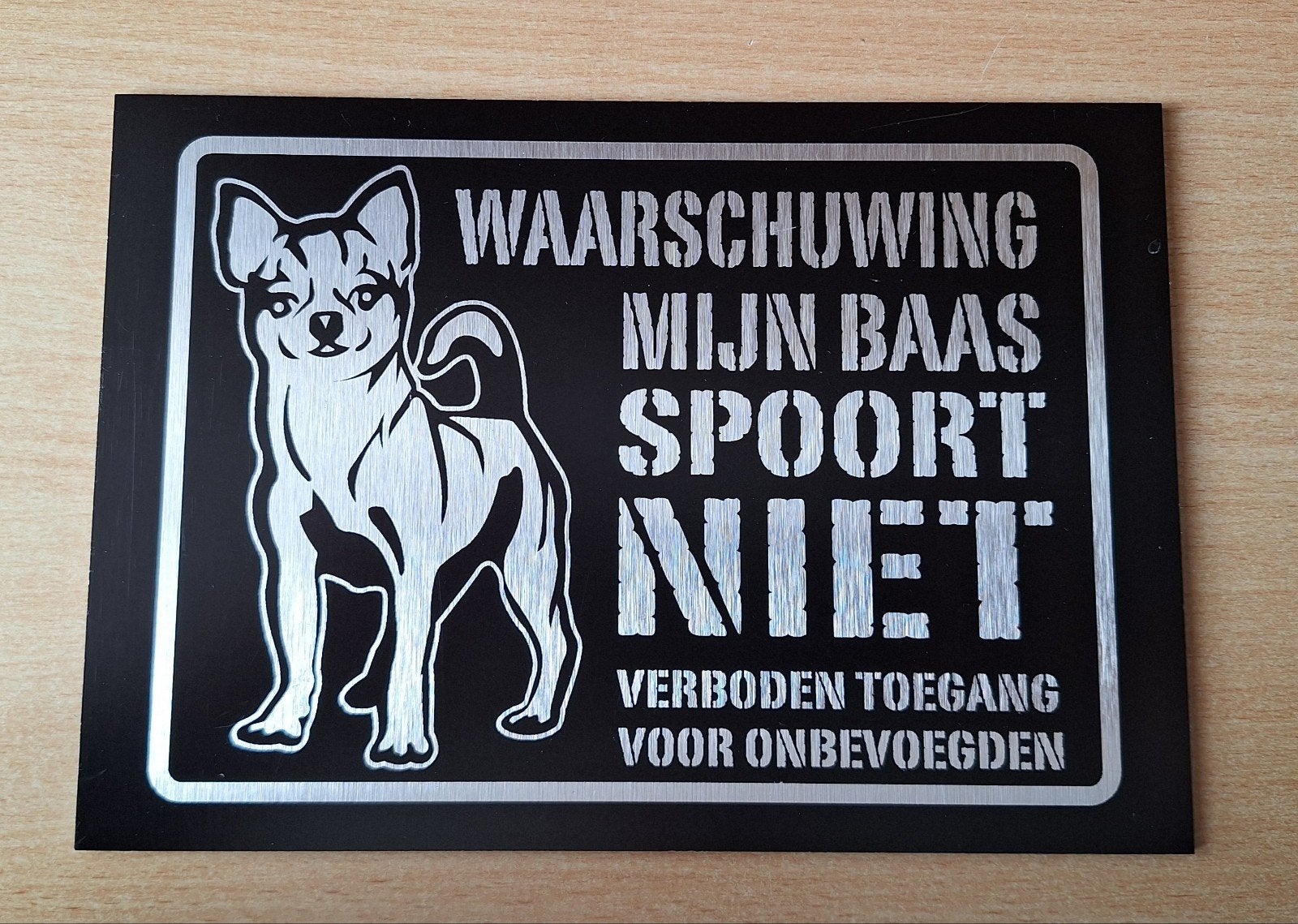 ijzeren chihuahua waakbord, Ophalen of Verzenden