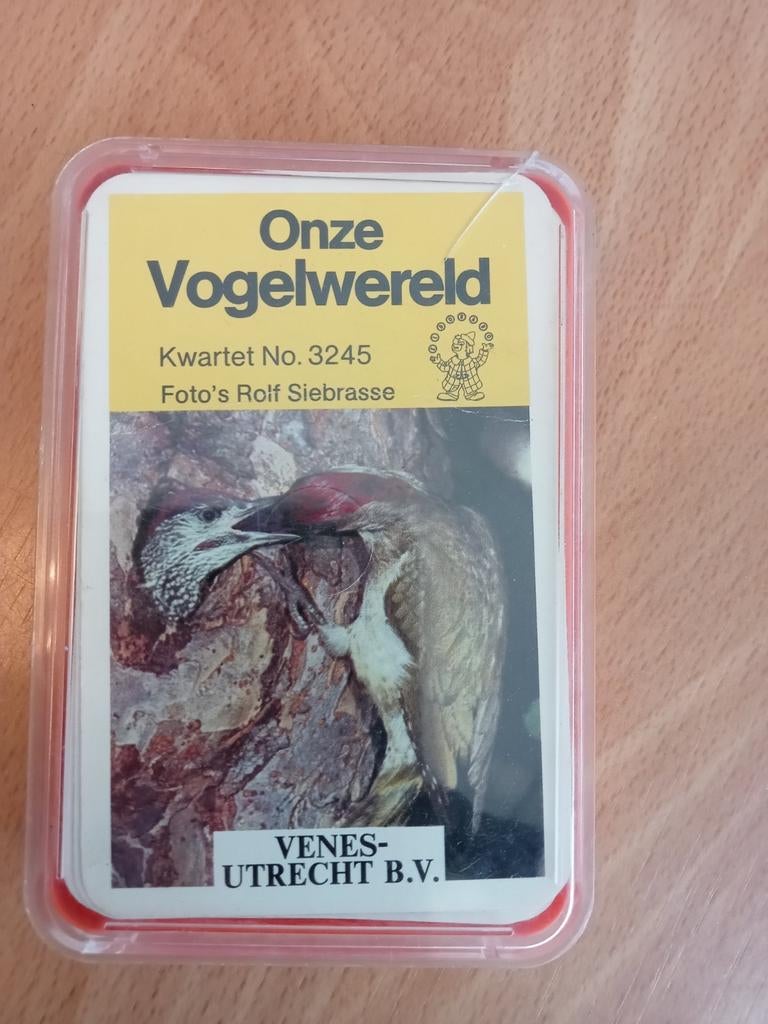 Kwartetspel Onze Vogelwereld - VENEZ-UTRECHT B.V., Ophalen of Verzenden, Gebruikt