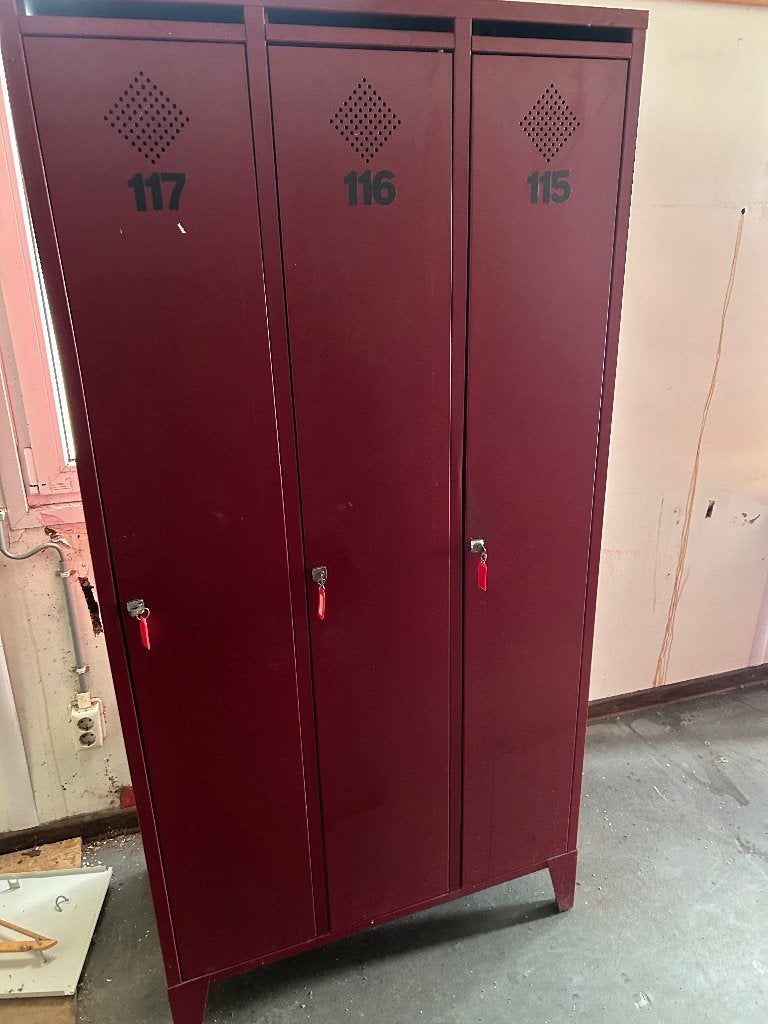lockerkast metalen locker industriele vintage vakken, Huis en Inrichting, Ophalen of Verzenden, Gebruikt