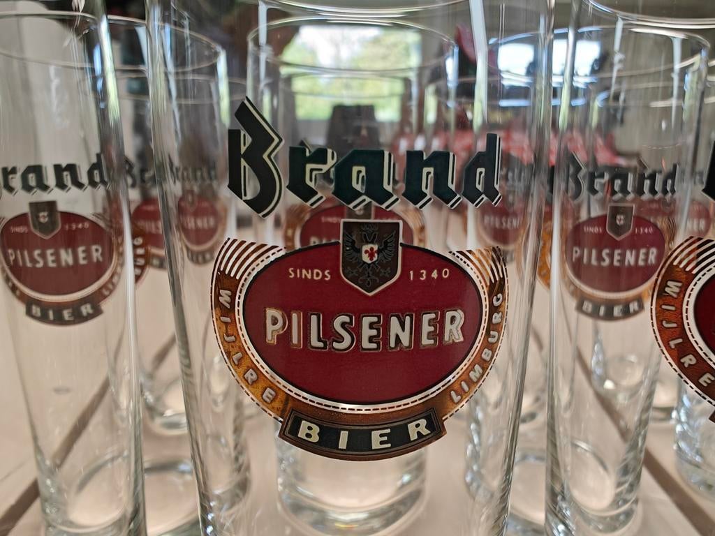 12 originele Brand bier fluitjes / pijpjes, Verzamelen, Ophalen of Verzenden, Gebruikt, Glas of Glazen, Brand
