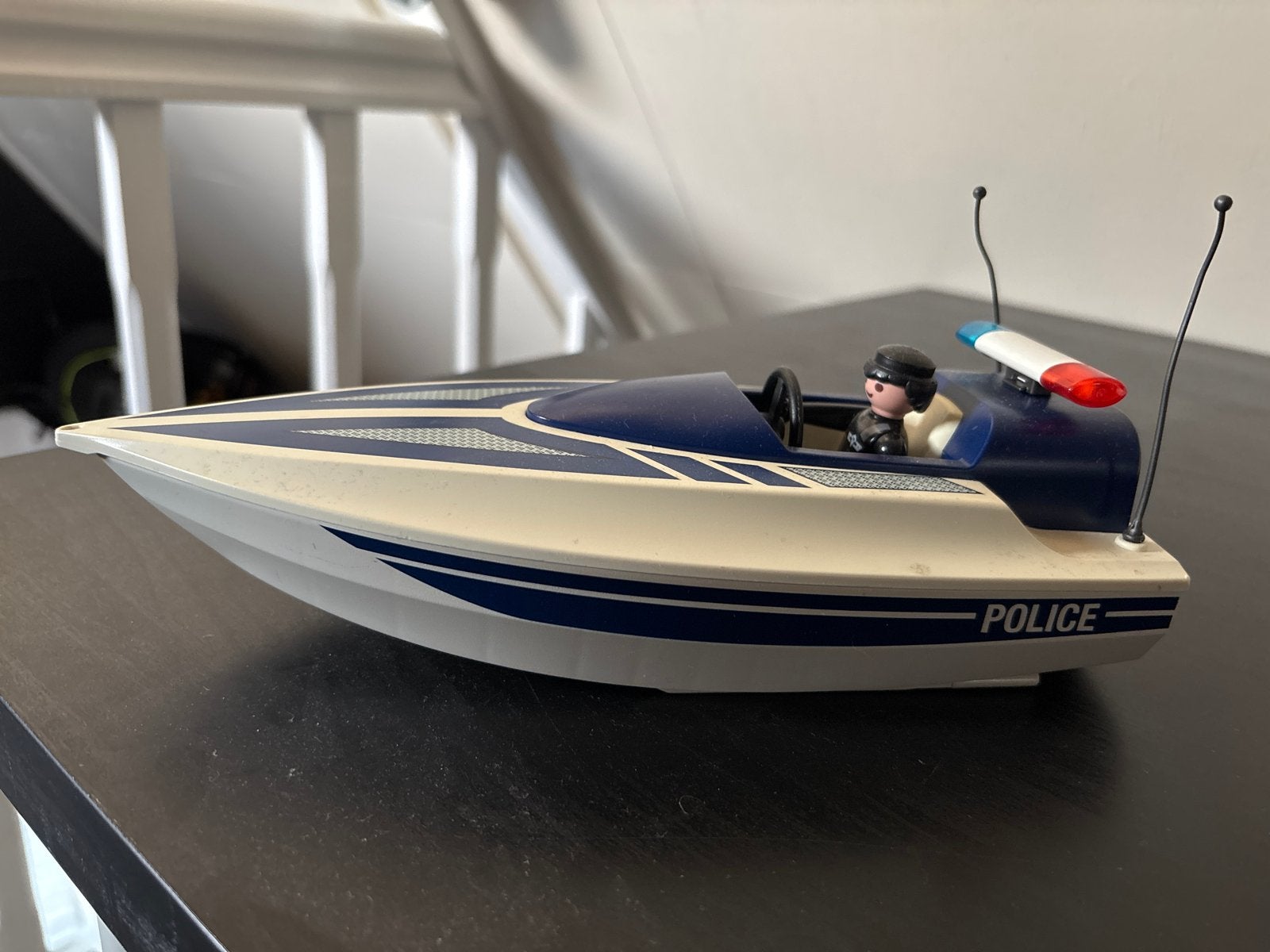 Playmobil Politieboot met figuur - Zo goed als nieuw, Complete set, Ophalen of Verzenden, Zo goed als nieuw, City action
