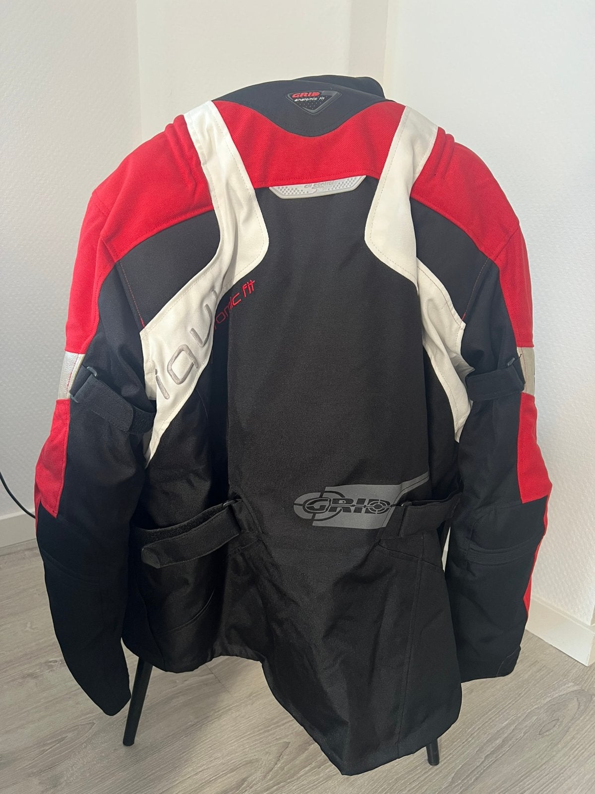 Motorjas dames zwart rood Grip, Ophalen of Verzenden, Tweedehands, Dames, Jas | textiel