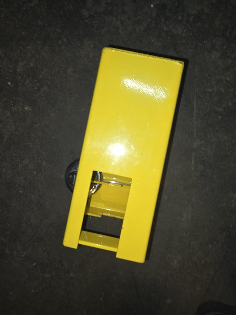Gele ETEDE Products slotbehuizing, Ophalen of Verzenden, Gebruikt