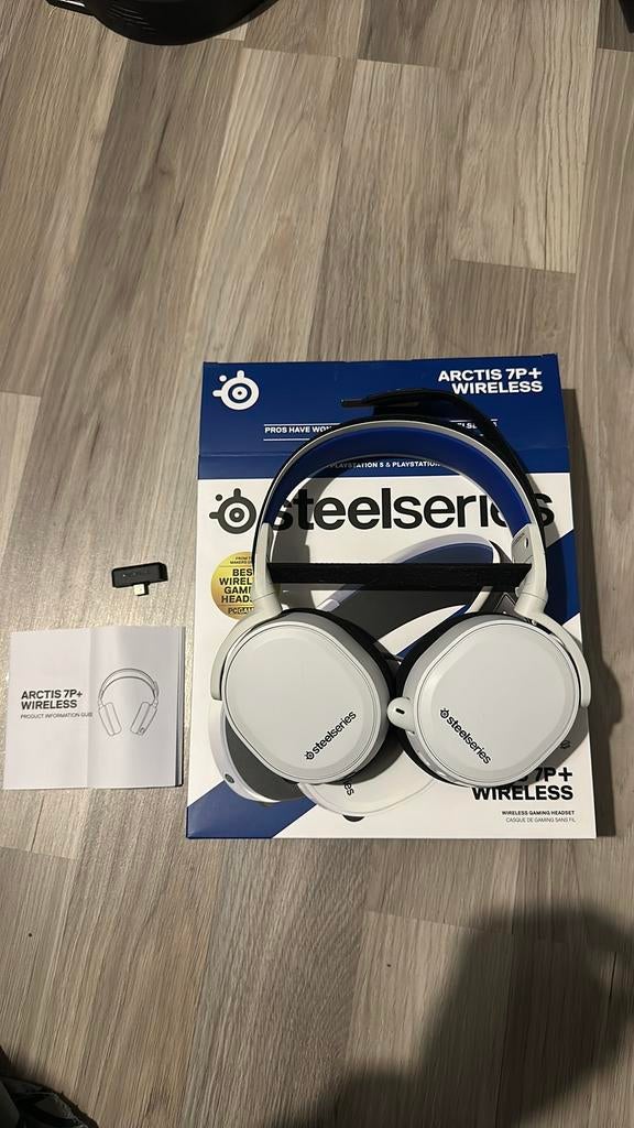 Steelseries artics 7p+ wireless, Computers en Software, Headsets, Ophalen of Verzenden, Gaming headset, Zo goed als nieuw, Draadloos