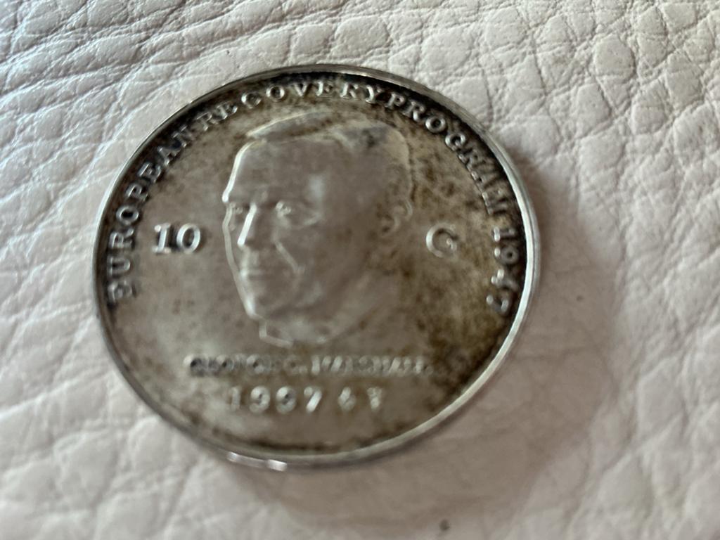 10 Gulden 50 jaar Marshallplan, Ophalen of Verzenden, Koningin Beatrix, 10 gulden