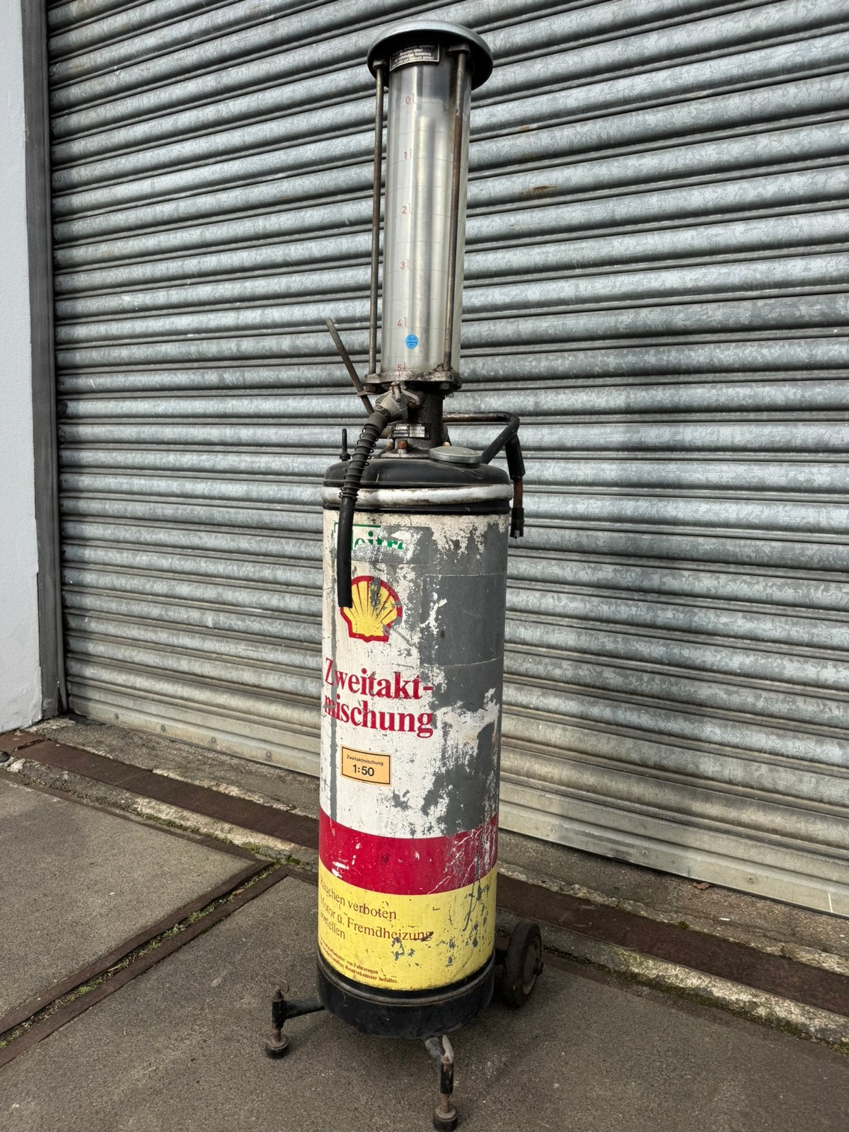 Shell benzinepomp 2-takt mengsmering, Ophalen, Gebruikt