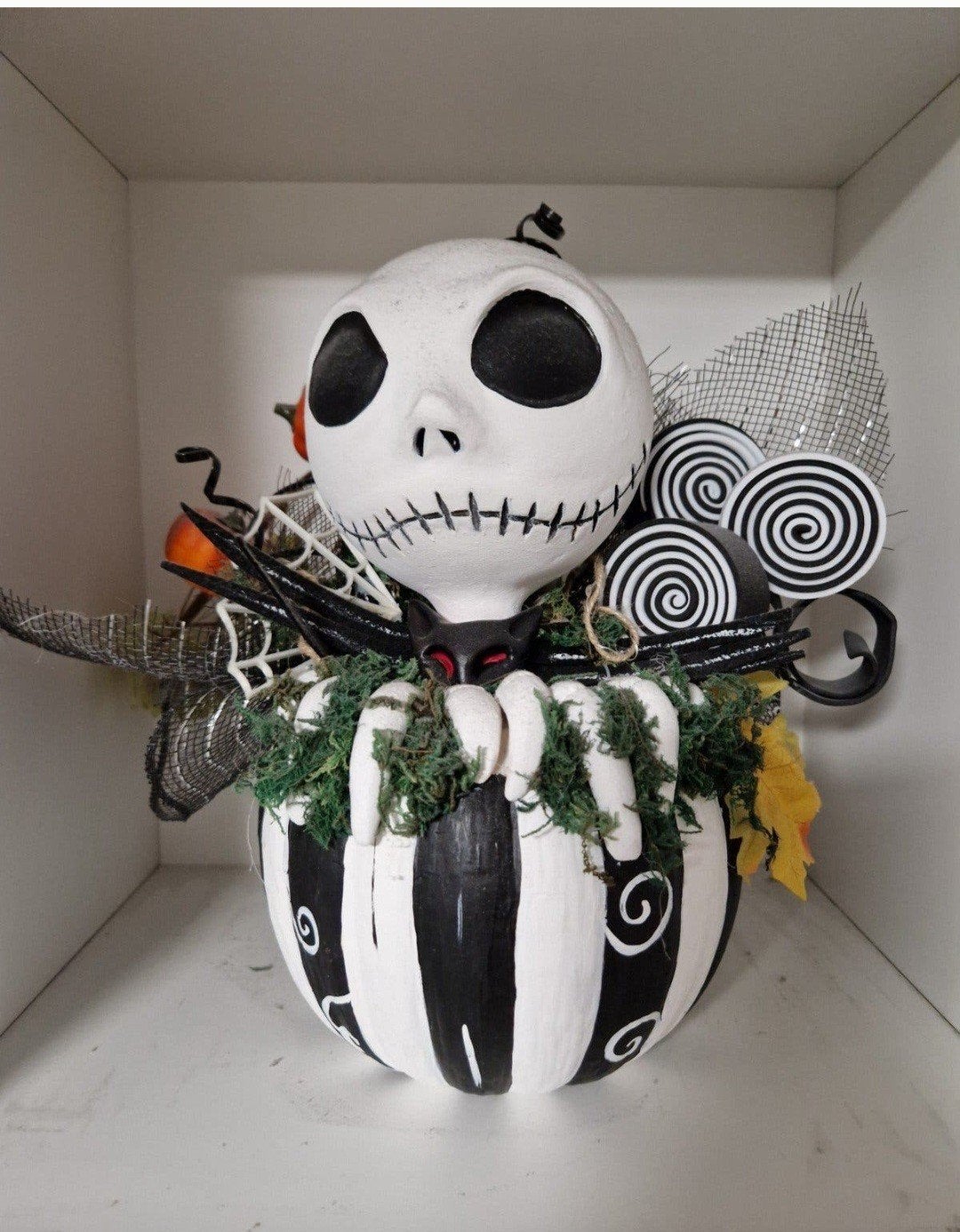 Jack Skellington Halloween decoratie pompoen, Ophalen, Overige materialen, Overige stijlen, Gebruikt