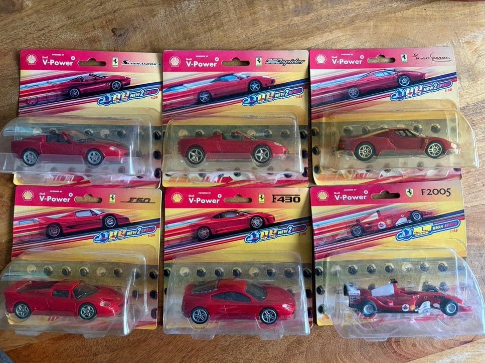 Exlcusieve Ferrari auto’s - spaaractie van Shell, Overige merken, Auto, 1:32 tot 1:50, Nieuw