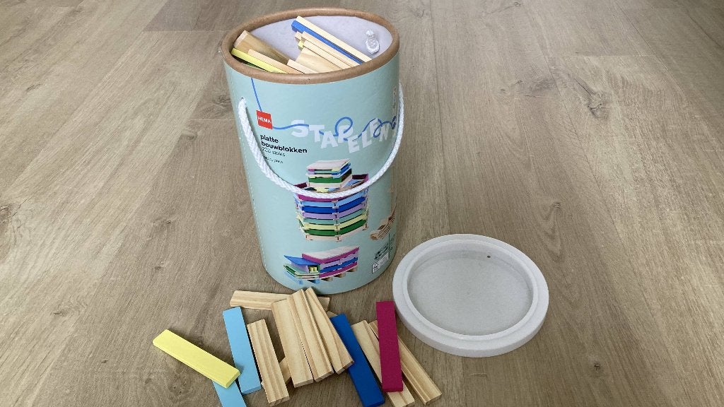 Stapelblokjes HEMA 200 stuks, Ophalen, Zo goed als nieuw, Overige merken