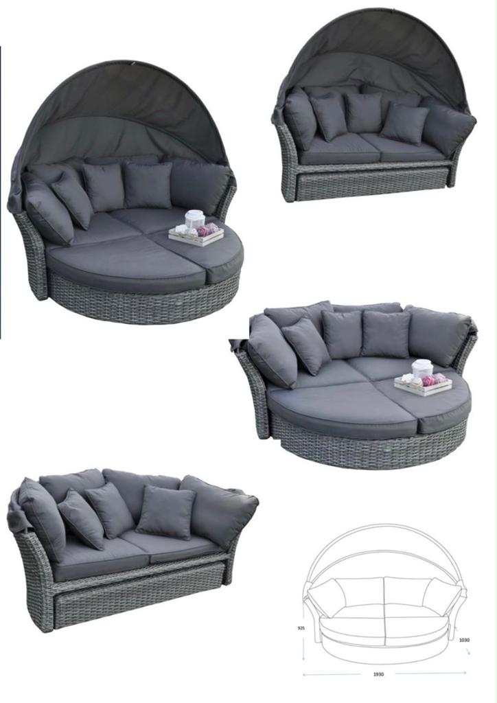 Loungebed Savanna van Pure Garden & Living, Tuin en Terras, Nieuw, Loungeset, Wicker, Bank