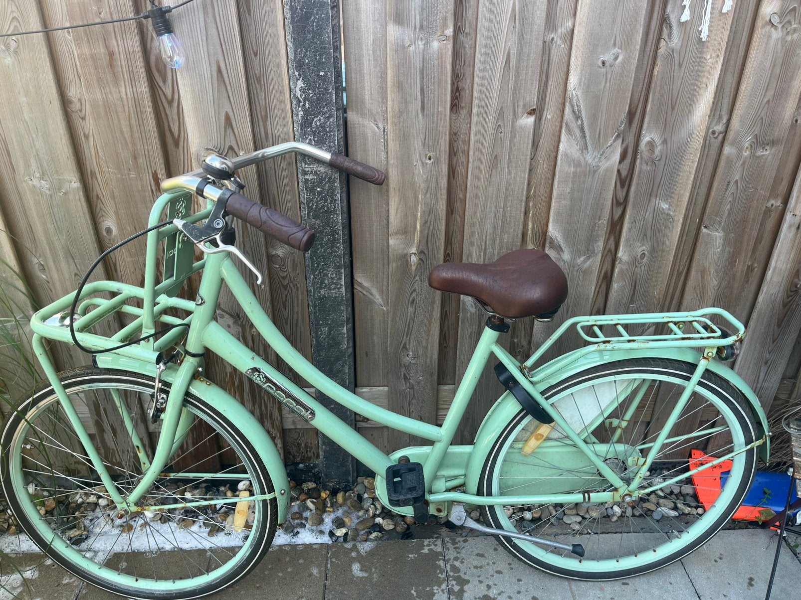 Meisjes/dames fiets, Fietsen en Brommers, Ophalen, Terugtraprem, Gebruikt, 47 tot 50 cm