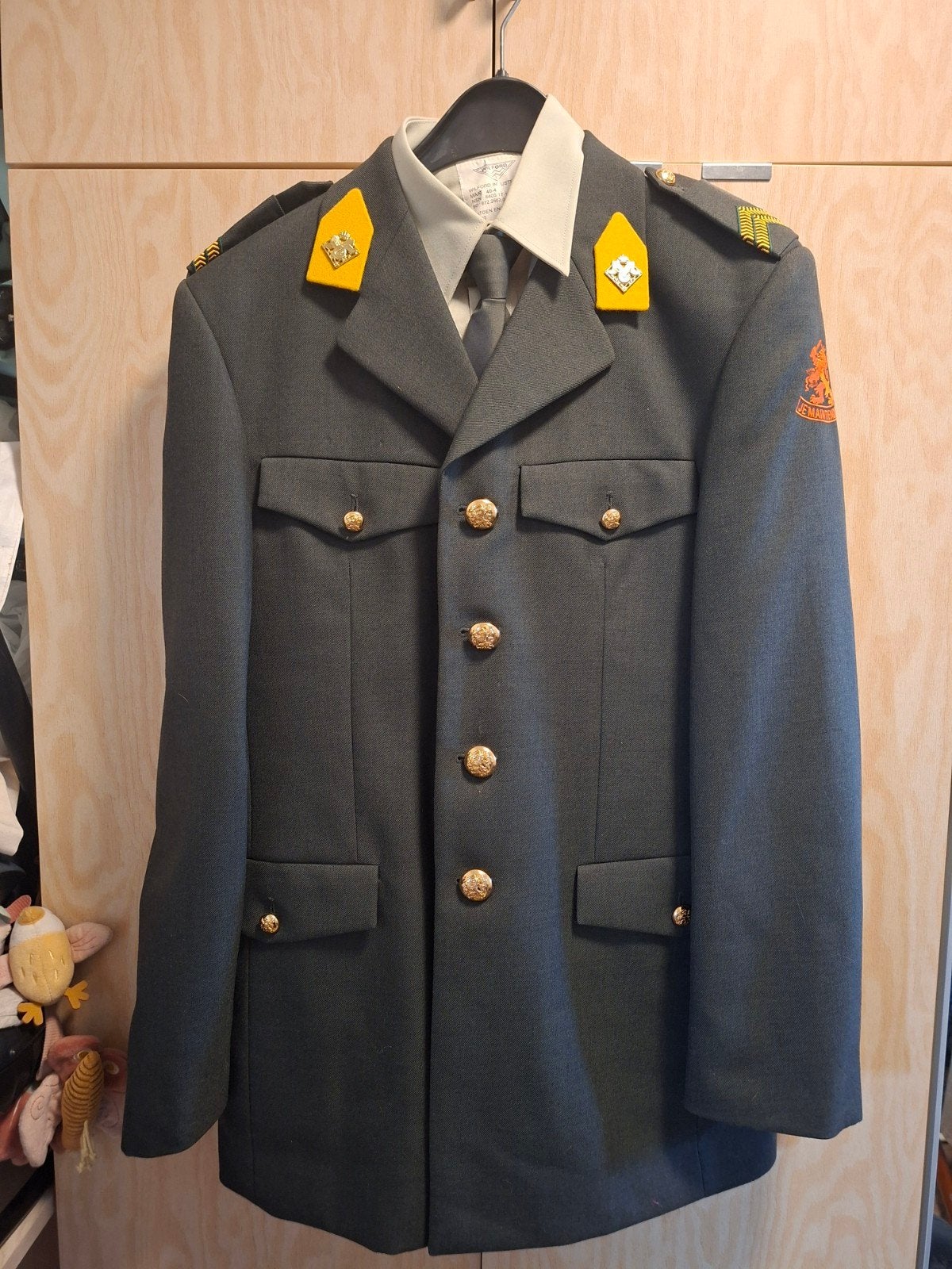 Militair DT compleet jas, broek, blouse en stropdas, Ophalen of Verzenden, Landmacht, Nederland, Kleding of Schoenen