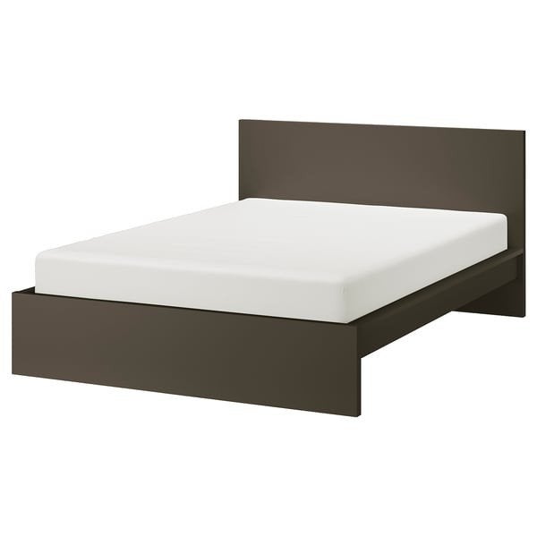 Gratis Malm-bed met bedbodems 180x200, Ophalen, Gebruikt, Wit, Tweepersoons