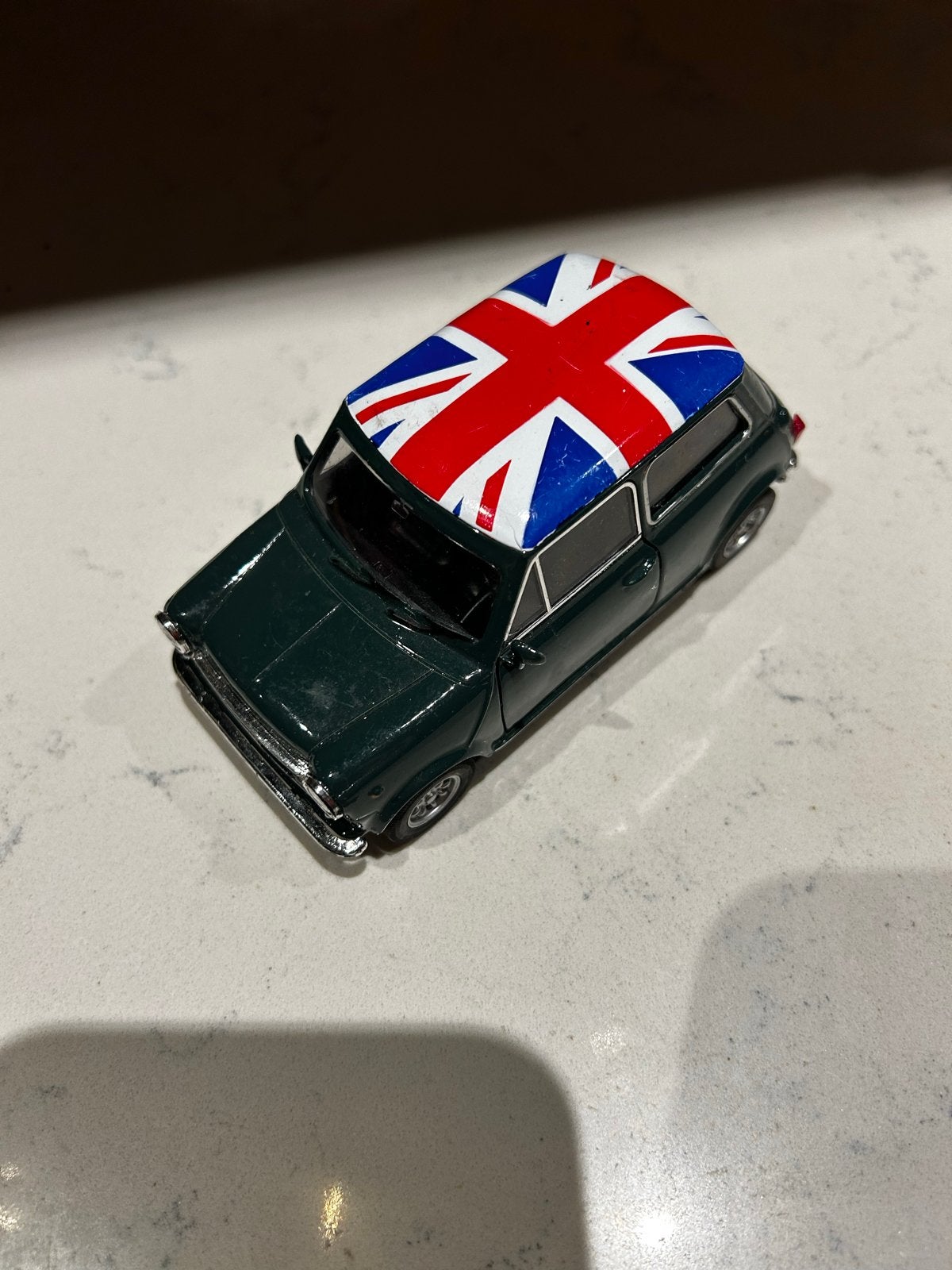 Mini Cooper modelauto met Union Jack dak - Nieuwstaat, Ophalen of Verzenden, Nieuw