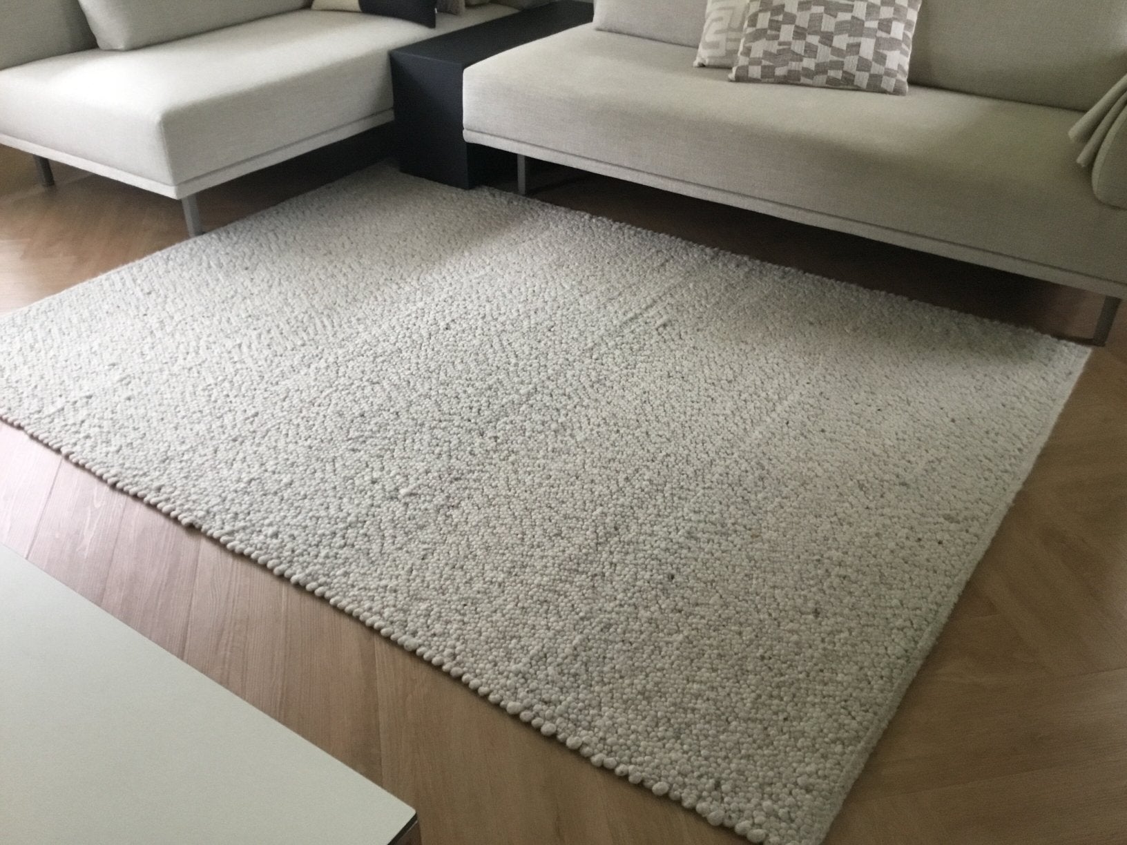 Vloerkleed 100% wol, Ophalen, Gebruikt, Wit, Modern