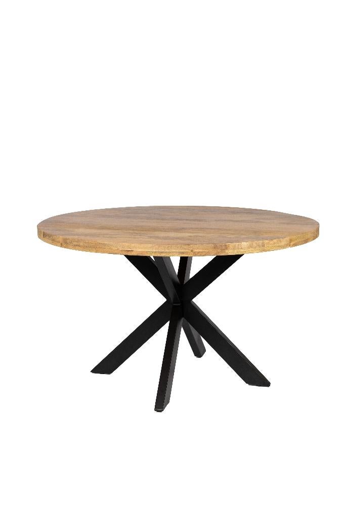 Ronde eettafel - 120 cm - Naturel - Mangohout, Overige materialen, Rond, Nieuw, Ophalen of Verzenden
