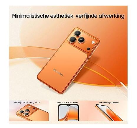 Orange Blackview WAVE 7C 4G AI Smartphone 16GB RAM 128GB ROM, Overige modellen, Nieuw, Ophalen of Verzenden, Zonder simlock