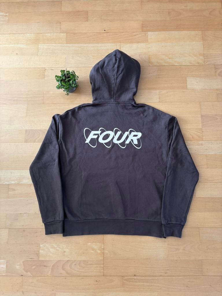Four Amsterdam Circles Hoodie Grijs S, Kleding | Heren, Ophalen of Verzenden, Grijs