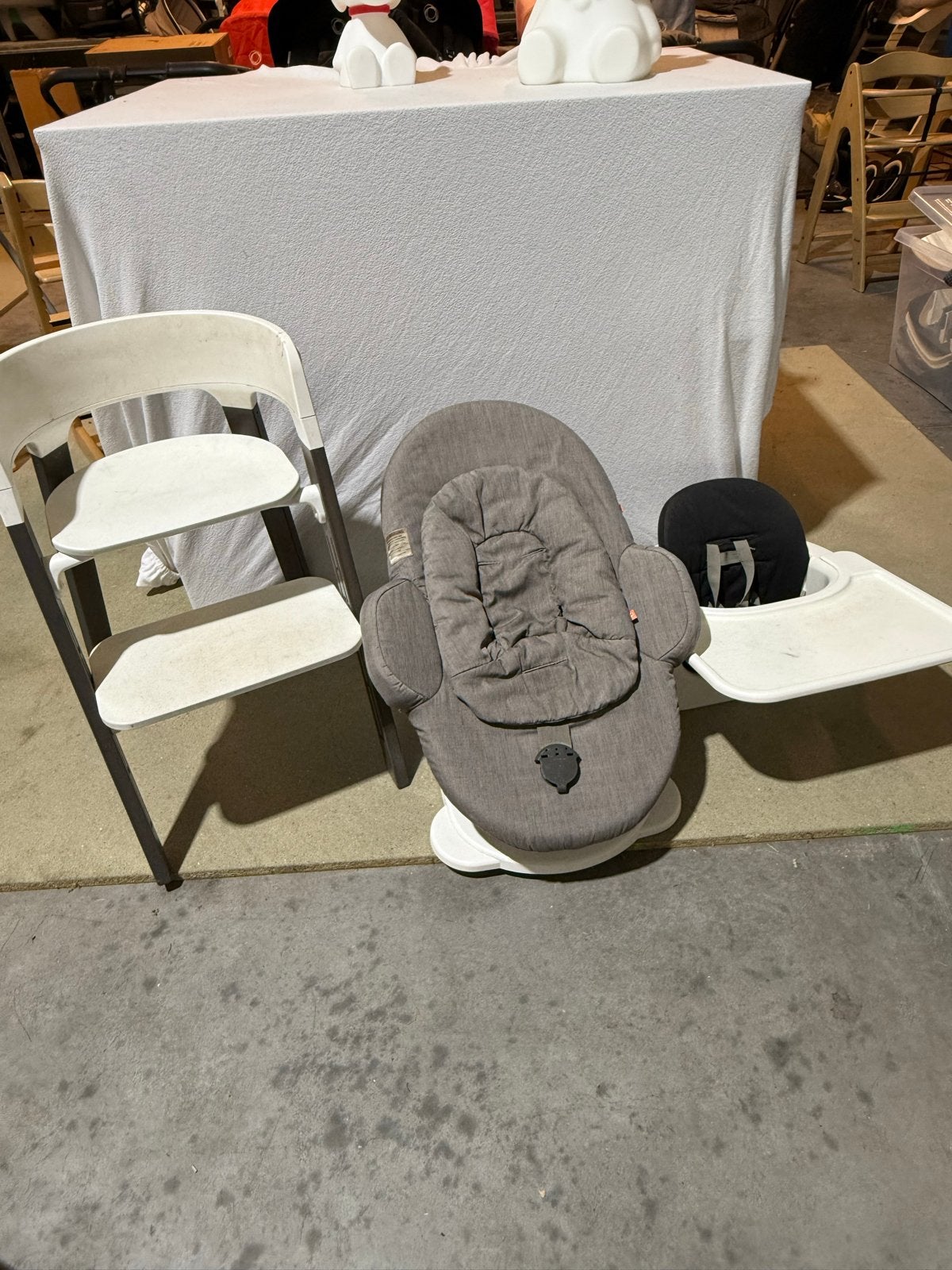 Stokke Steps complete set (excl. zwarte zitting bekleding), Gebruikt, Meegroeistoel, Stokke, Stokke