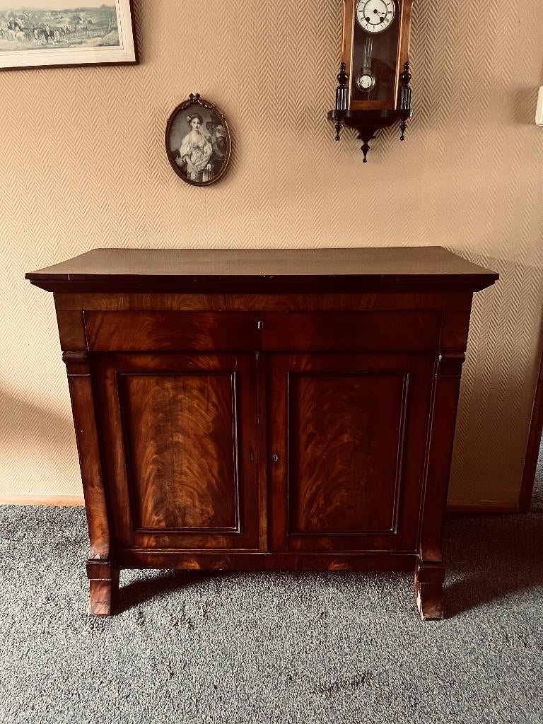 antiek klapbuffet rozen mahonie, Ophalen