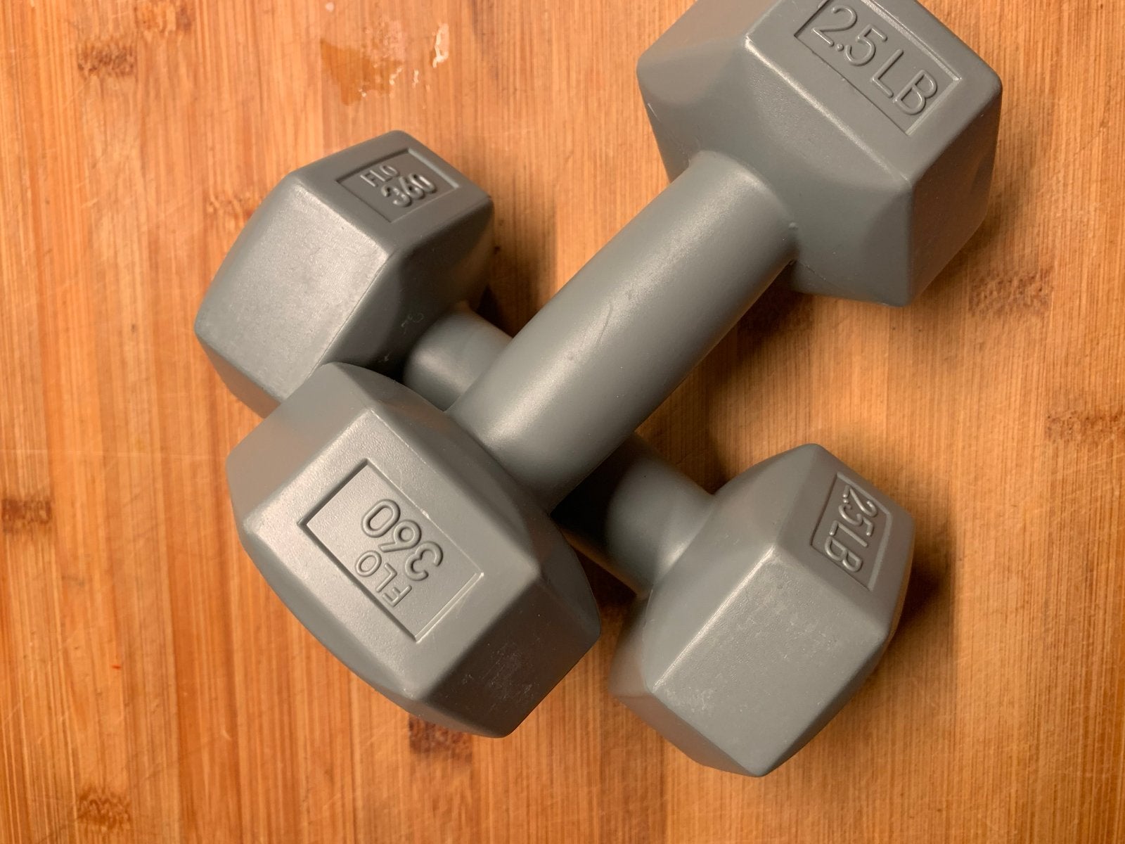 FLO 360 Dumbbells - 2.5 LBS per stuk (5 LB set), Ophalen, Zo goed als nieuw, Armen, Dumbbell