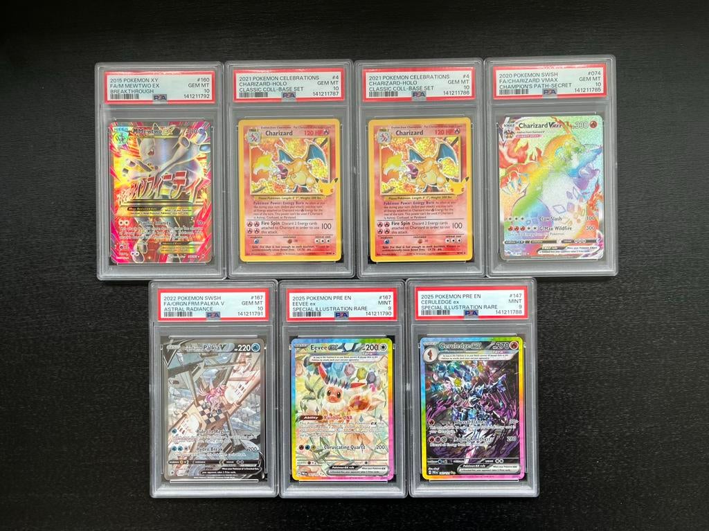 PSA graded pokemon kaarten (los kopen kan ook), Ophalen of Verzenden, Zo goed als nieuw