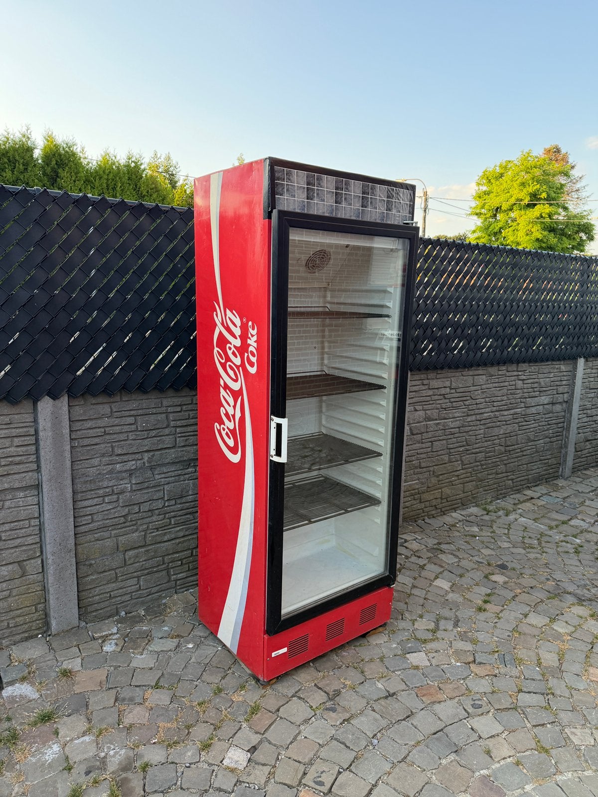 Coca Cola glazen deur, Ophalen, Gebruikt