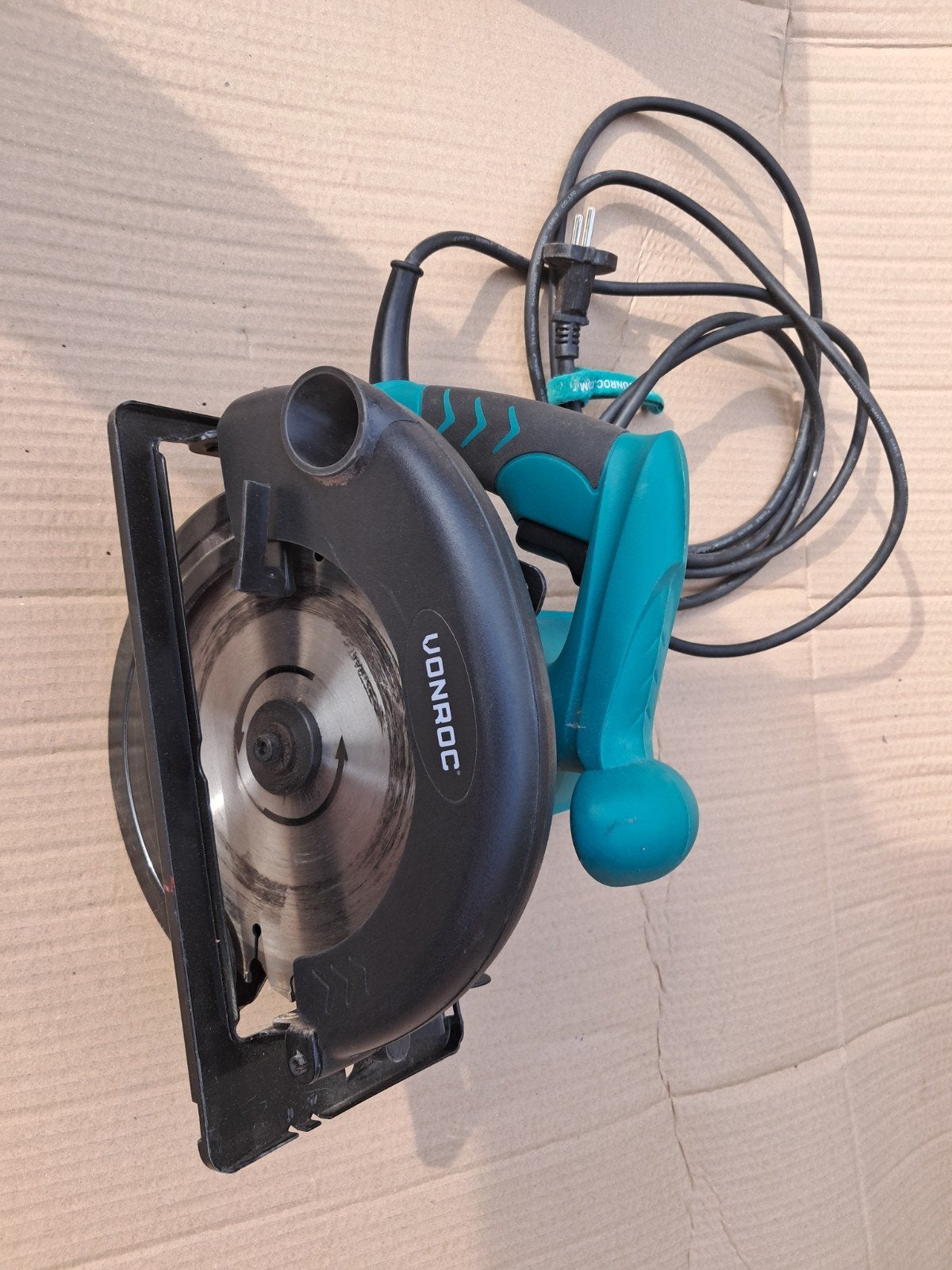 VONROC CS5502AC Cirkelzaag - 1200W, VONROC, Gebruikt, Cirkelzaag, Ophalen of Verzenden