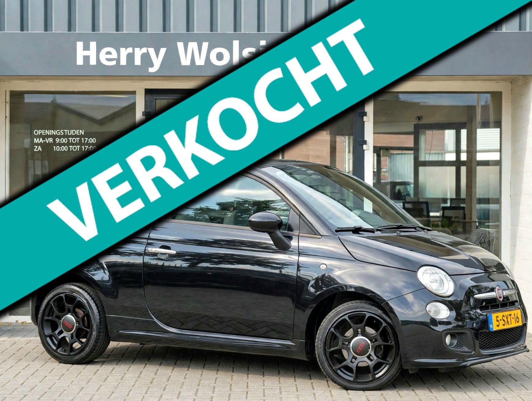 Fiat 500 C 0.9 Cabrio Turbo 500S Airco Pdc NAP, Auto's, Euro 5, 86 pk, Gebruikt, Cabriolet