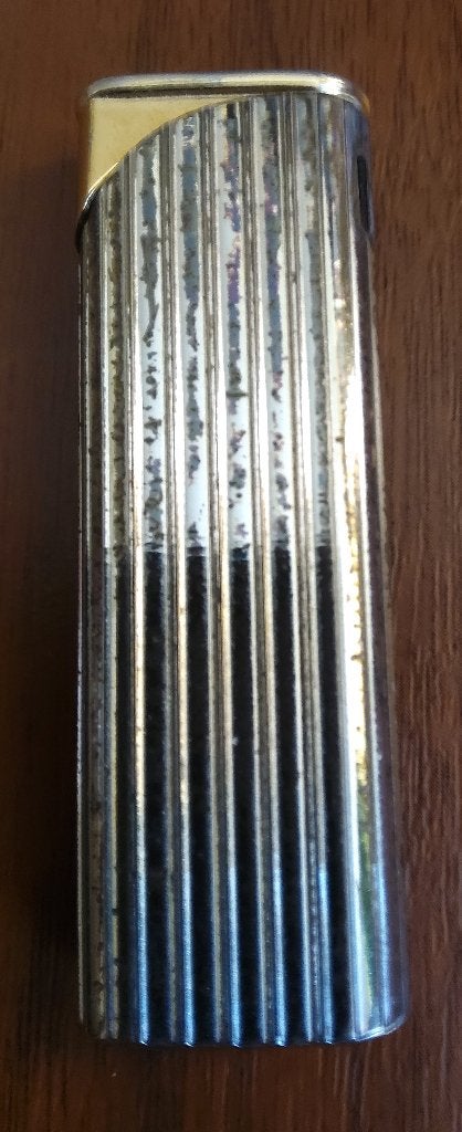 2x Vintage aanstekers + luciferdoosje., Ophalen of Verzenden, Gebruikt, Aansteker