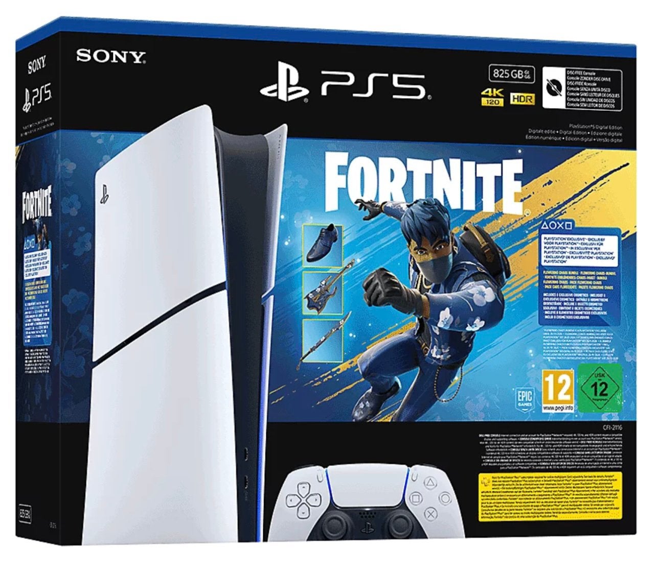 PlayStation5 Dig 825 GB - Fortnite Flowering Chaos bundel