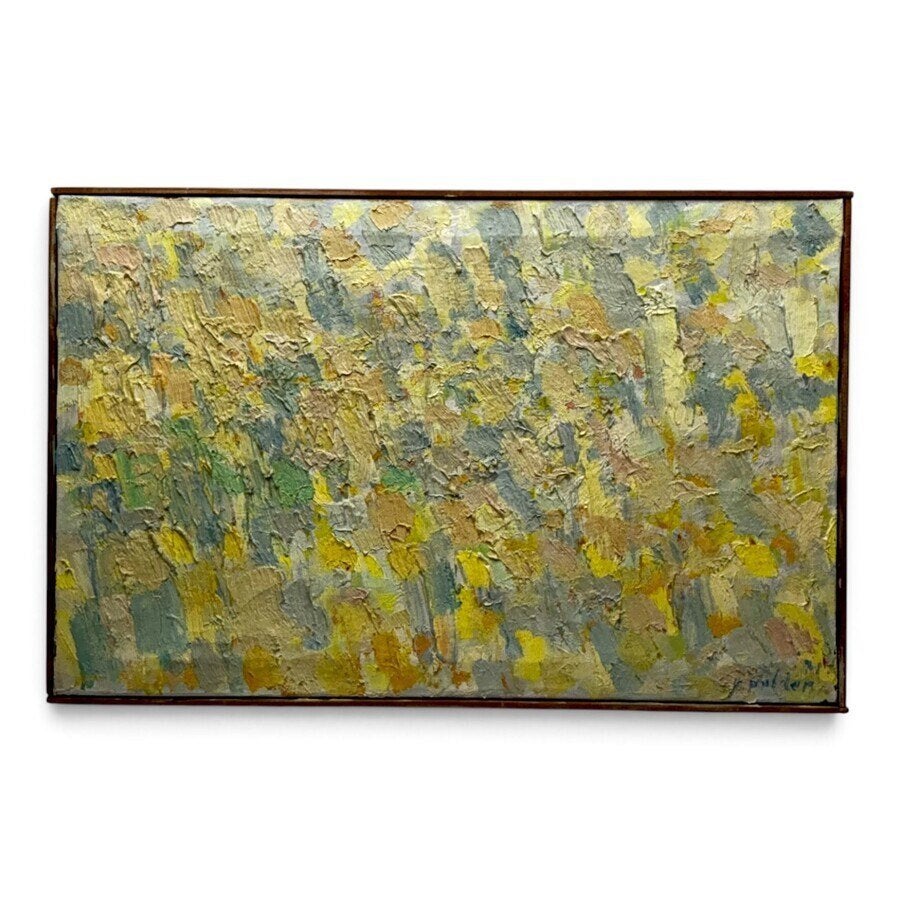Rudi Polder, Olieverfschilderij 'Les impatience des plantes', Ophalen of Verzenden