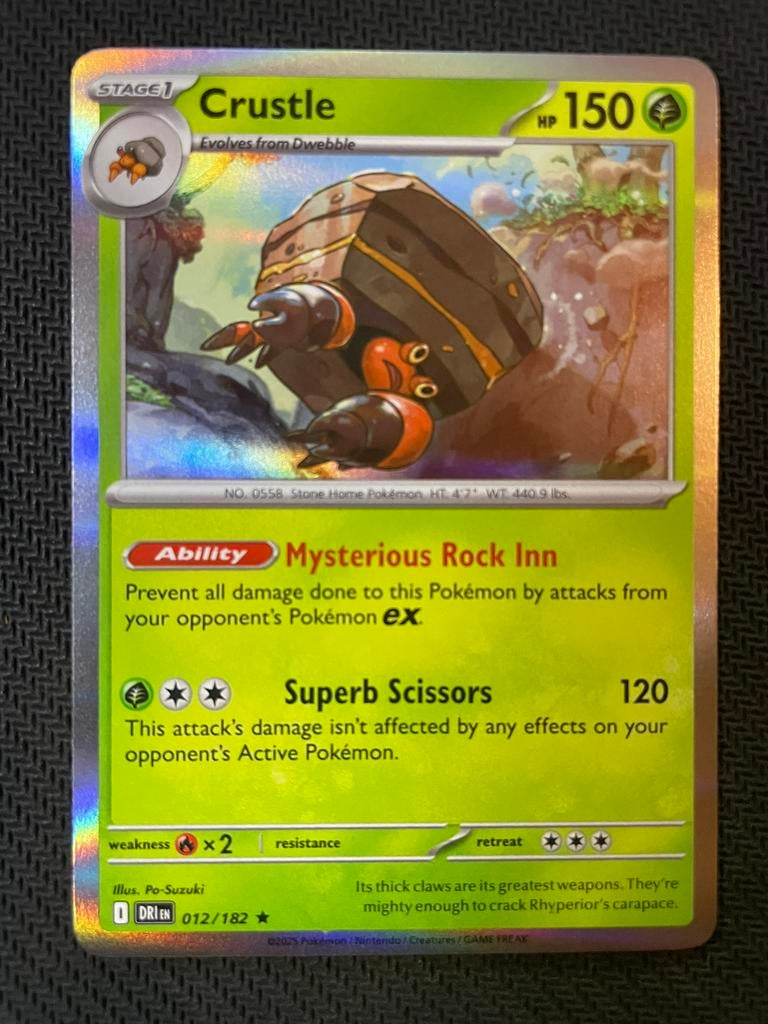 Crustle 012/182 Rare Holo Destined Rivals Packfresh, Ophalen of Verzenden, Zo goed als nieuw