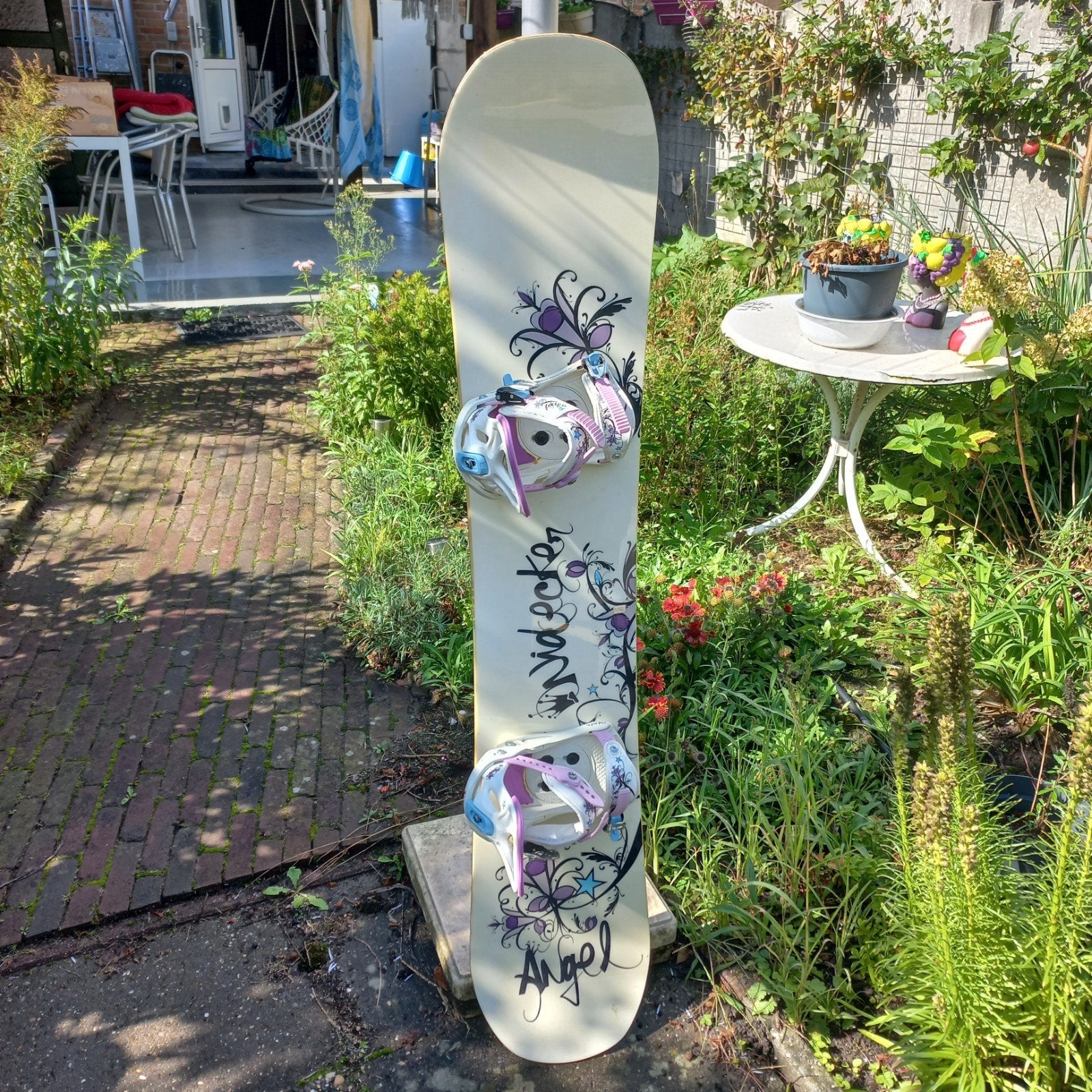 Snowboard Nidecker Angel 152 cm met bindingen, Ophalen, Gebruikt, Overige typen, Overige merken