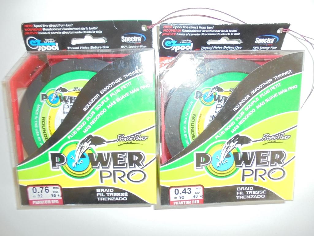 Power Pro Gevlochten lijn 92m 0,43mm en 0,76mm Made in USA., Ophalen of Verzenden, Nieuw, Vislijn