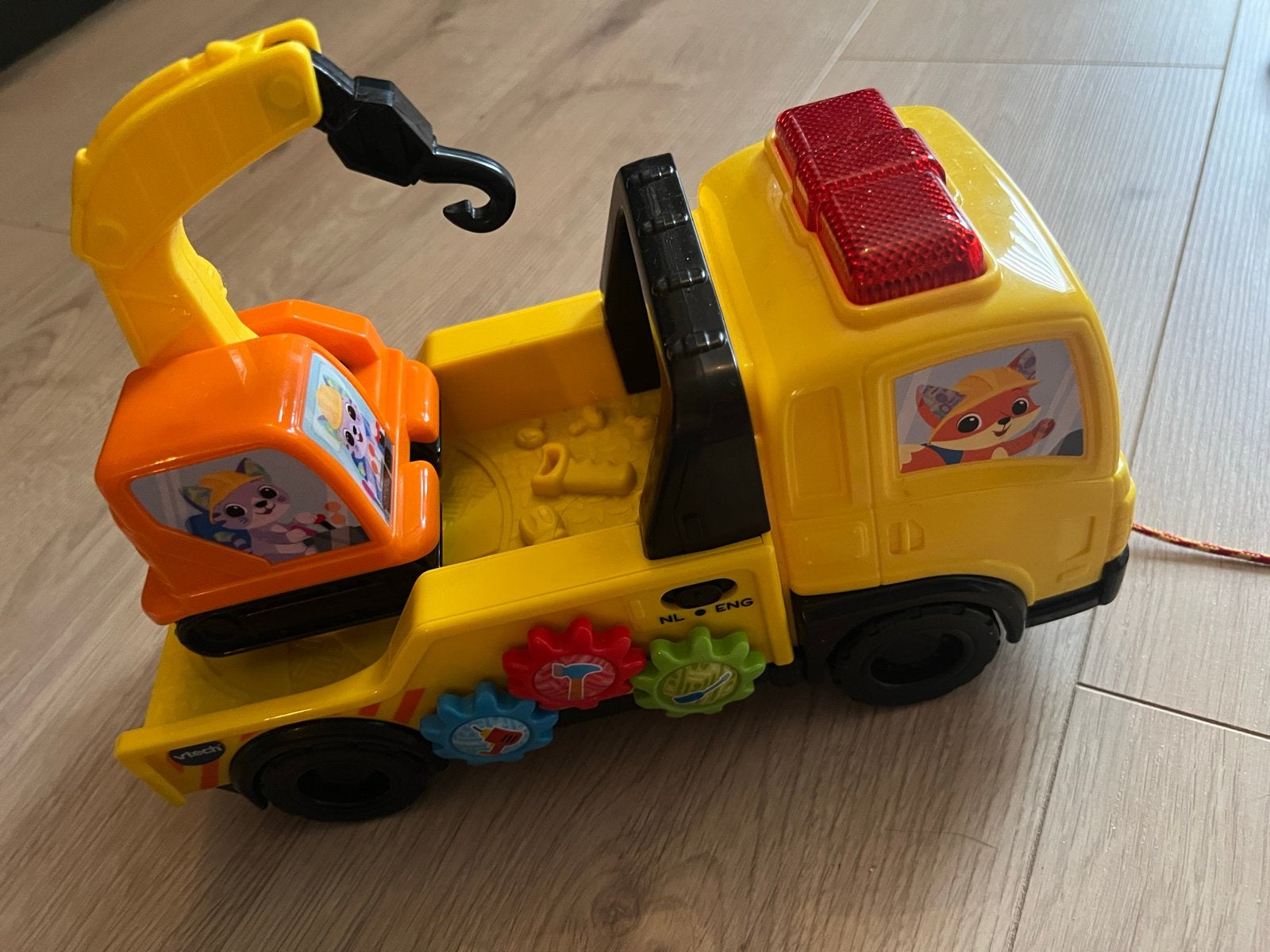VTech Sleep- en Speelwagen met Kraan, Ophalen of Verzenden, Gebruikt