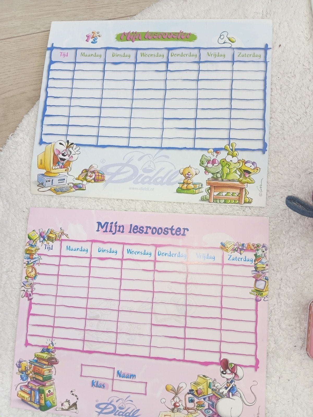 Diddl nieuwe schoolspullen pennen lesrooster schrift set, Ophalen of Verzenden, Verschillende figuren, Nieuw, Pen, Potlood of Stift