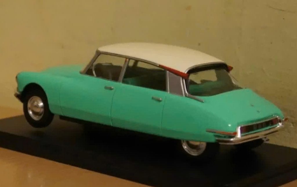 Citroen DS 19 gif groen AUTO VINTAGE schaal 1/24 nr. 60, Hobby en Vrije tijd, Modelauto's | 1:24, Ophalen of Verzenden, Nieuw