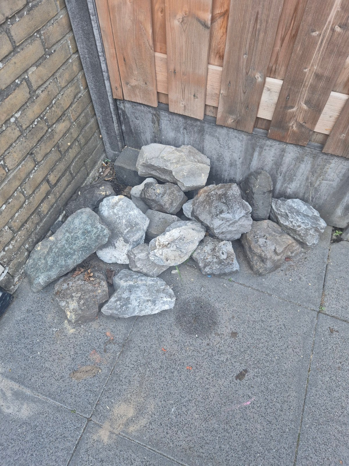 Keien stenen rotsen, Ophalen, Gebruikt