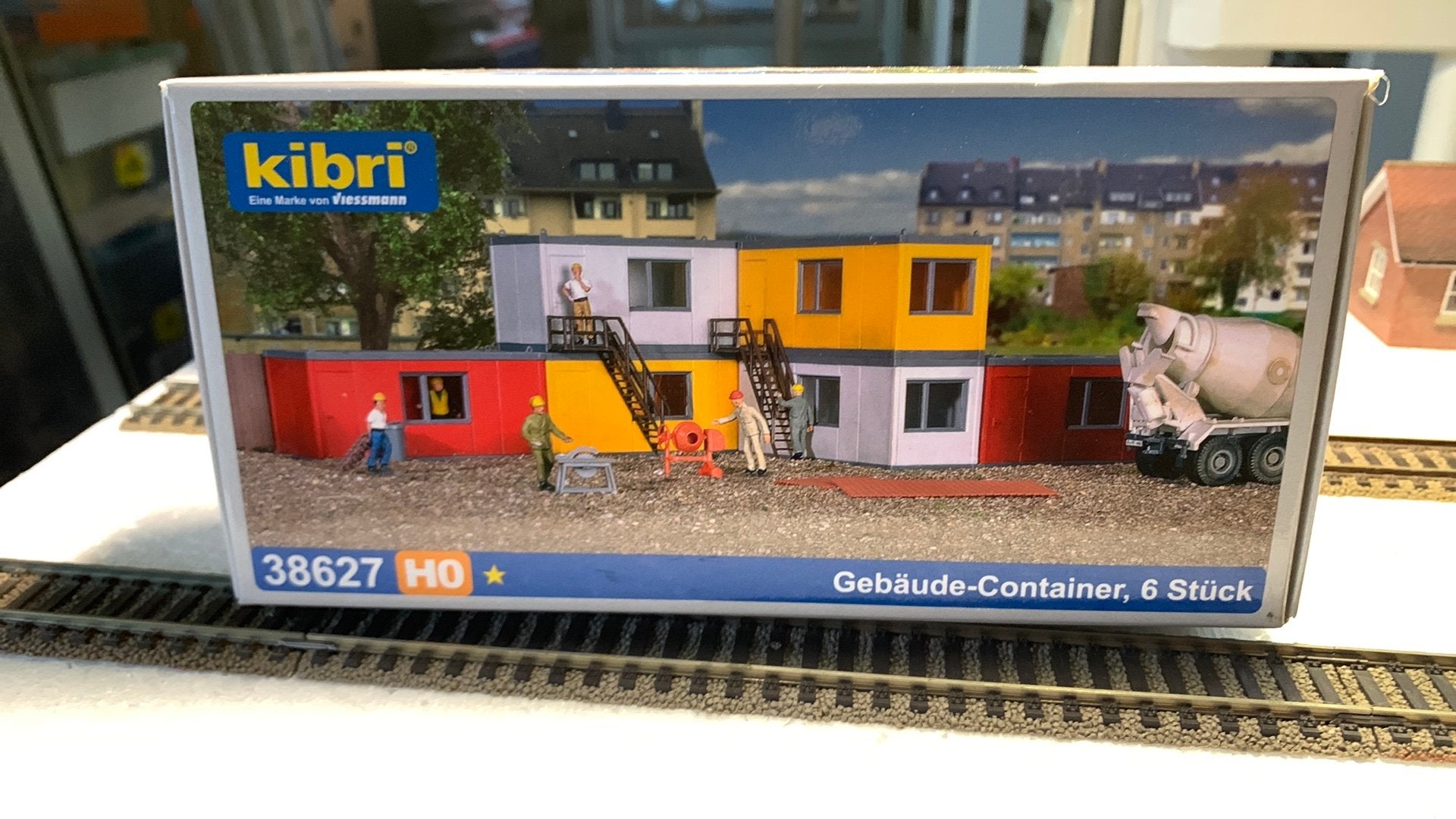Kibri HO modulaire containerset, Ophalen of Verzenden, Nieuw, Brug, Tunnel of Gebouw