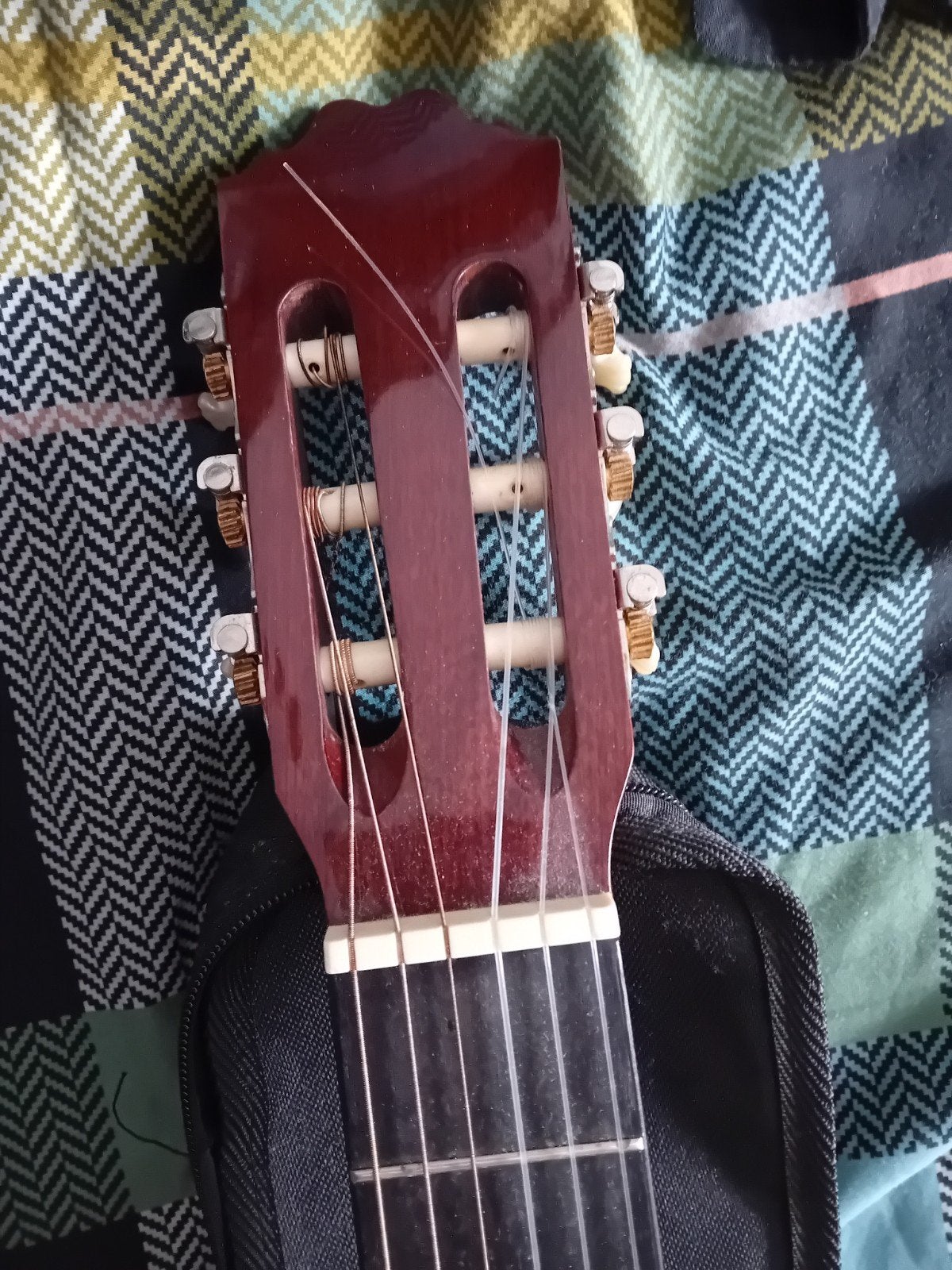 Akoestische gitaar Motion TC-901 USA met hoes en tuner, Ophalen of Verzenden, Zo goed als nieuw, Klassieke of Spaanse gitaar
