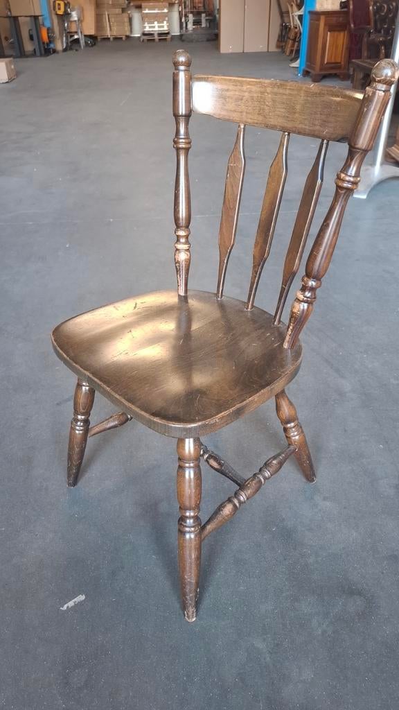 40 houten cafe pub engels horeca partij hout massief bruin, Bruin, Nieuw, Ophalen of Verzenden, Vijf, Zes of meer stoelen