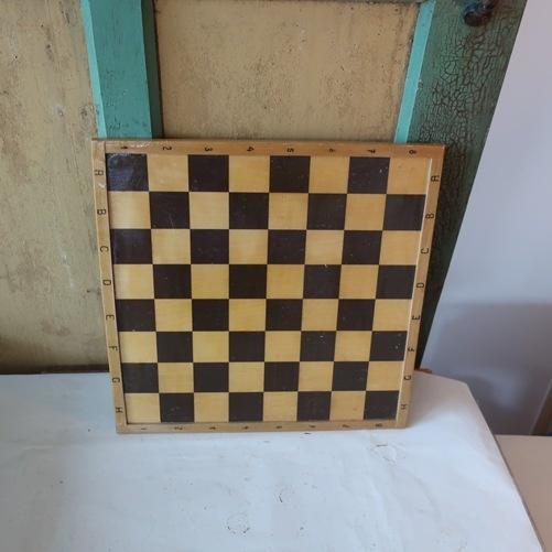 Schaakbord dambord bord hout origineel 40 x 40 schaak dam, Ophalen of Verzenden, Gebruikt